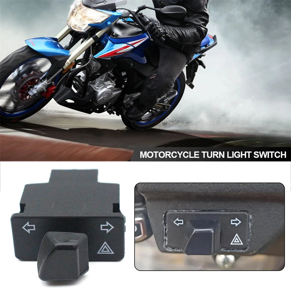 

​1Pc Motorcycle Turn Light Start Switch Double Flash Switch Scooter Moped Emergency Button for Honda 30mm Accessories