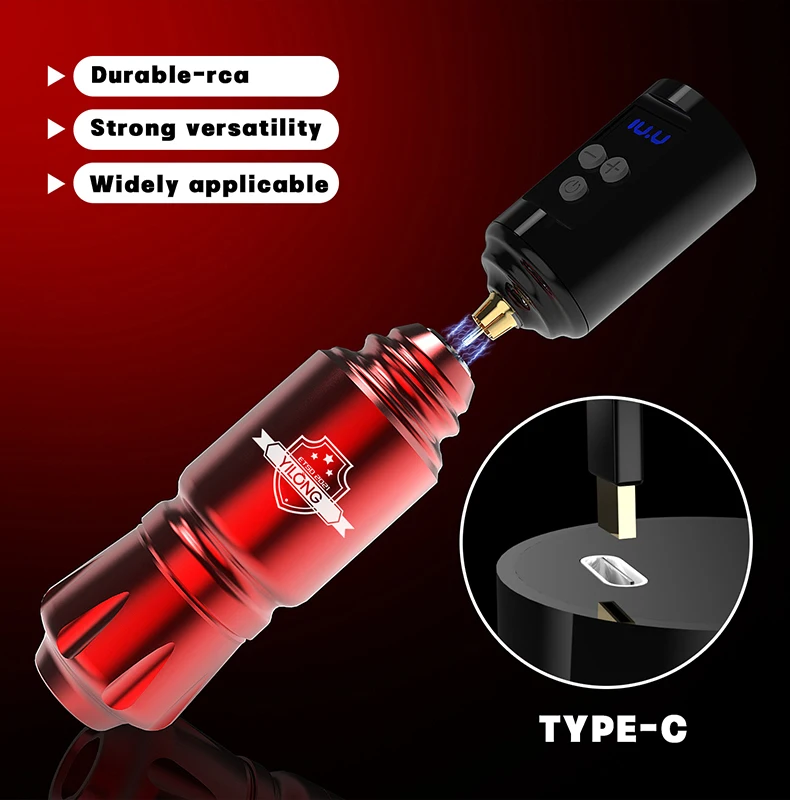 

Professional Short Mini Rocket Tattoo Machine Automatic Rotary Stroke 3.5mm Permanent Makeup Tattoo Pen