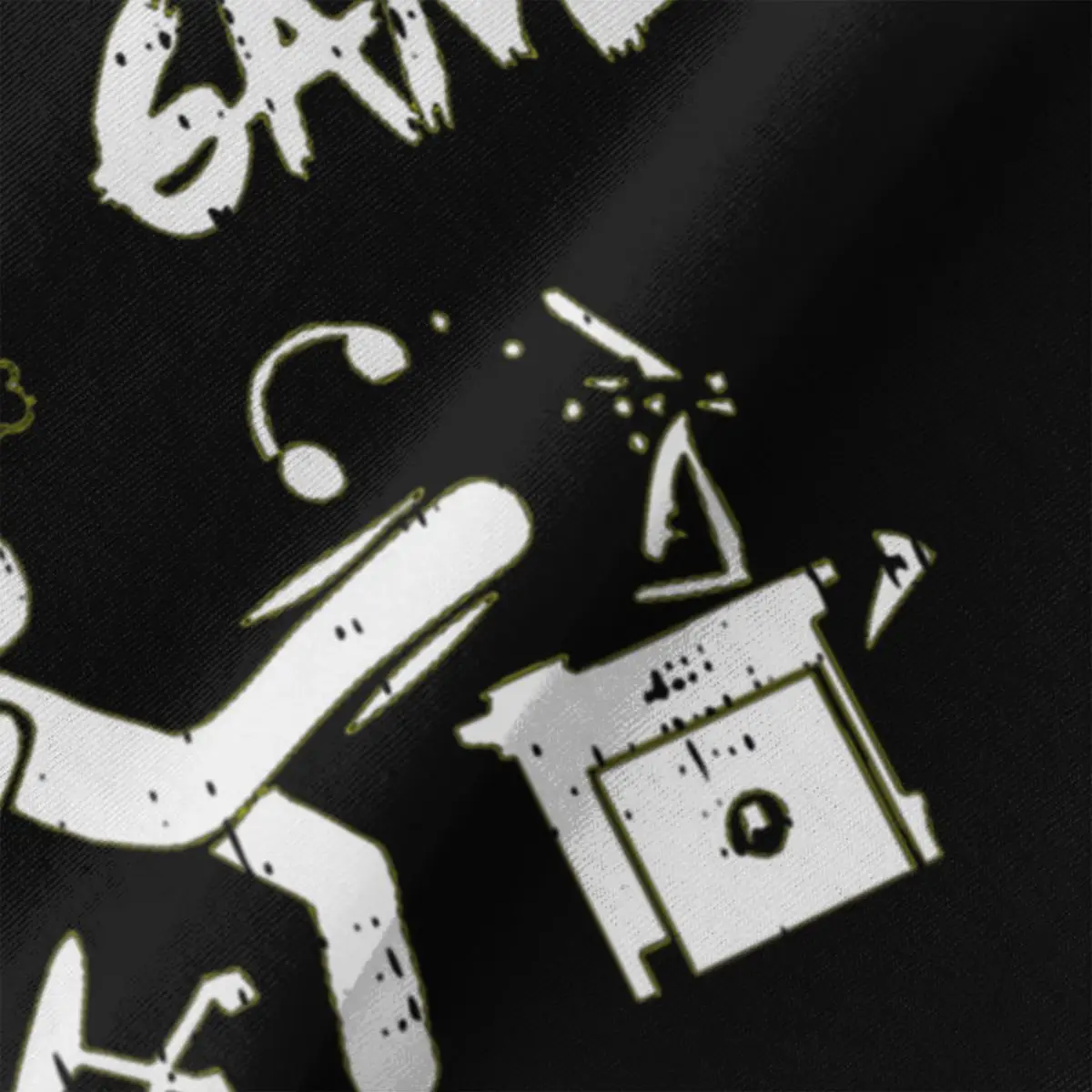 الحذر غاضب ألعاب الكمبيوتر لعبة فيديو تي شيرت صغير الحجم الذكور ثلاثية الأبعاد مطبوعة تي شيرت #3