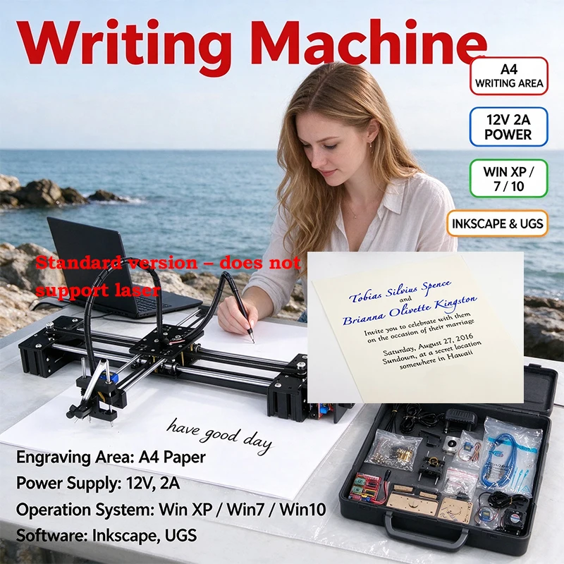 Lettering Corexy XY-plotter DIY LY Drawbot Pen Drawing Robot Machine  Robot For Drawing Writing CNC V3 Shield Drawing Toys