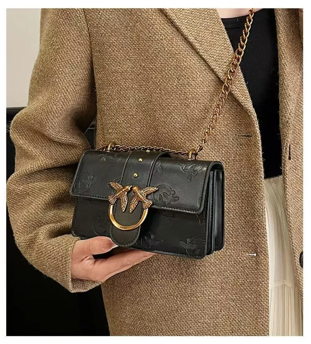 2026 Frühjahr/Sommer Kleiner Vogel Geprägte Unterarm-Schultertasche Neue Casual-Handtasche Ketten-Umhängetasche Geeignet für Frauen.689 – Detail 12