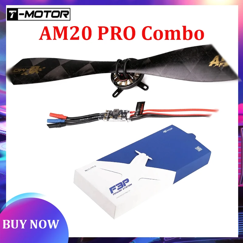 T-MOTOR AM20 PRO Combo (AM20 Brushles Motor + AM06A ESC + T10x3.1 / FS10x3.1 Prop) For RC Fixed-Wing Airplane Drone