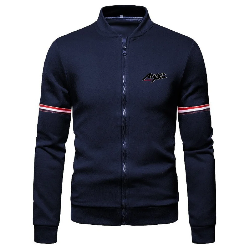 Africa Twin Crf Baseball Uniform For Mens Jacket Motorcycle Outerwear Stand Collar Zip Sweatshirts Jersey Sportwear Coats