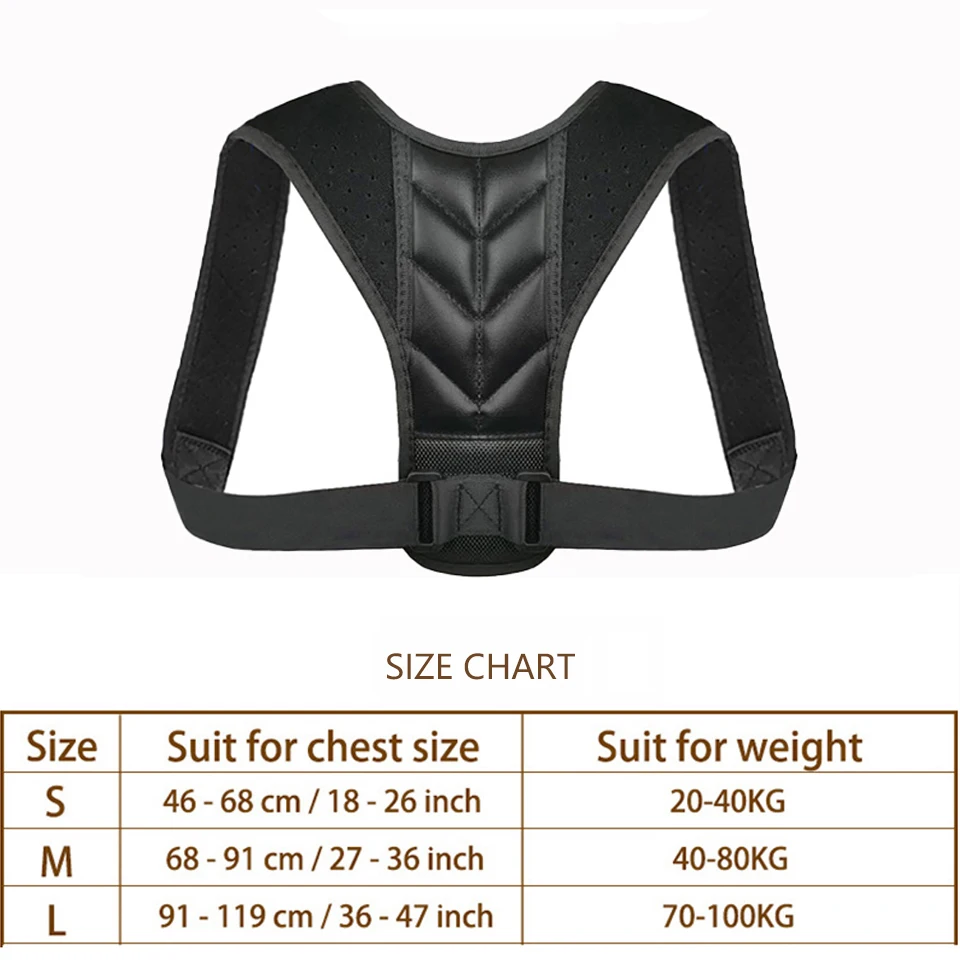 New Adjustable Posture Corrector Back Support Strap Brace Shoulder Spine Support Lumbar Posture Orthopedic Belts Men Women