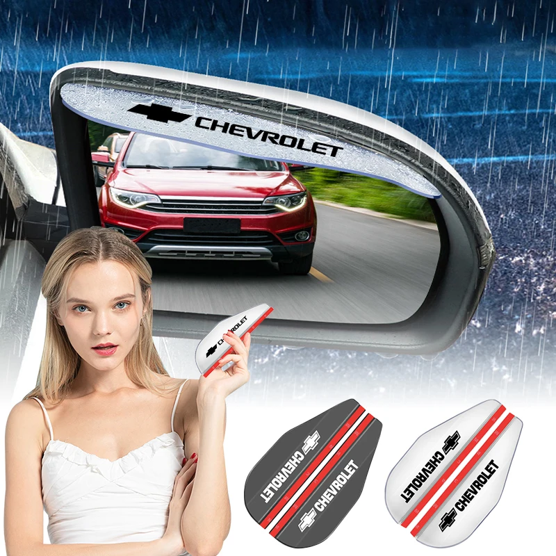 2Pc Car Rear View Side Mirror Rain Board Eyebrow Guard Sun Visor For Chevrolet Colorado Cruze Spark Captiva Malibu Trax Aveo