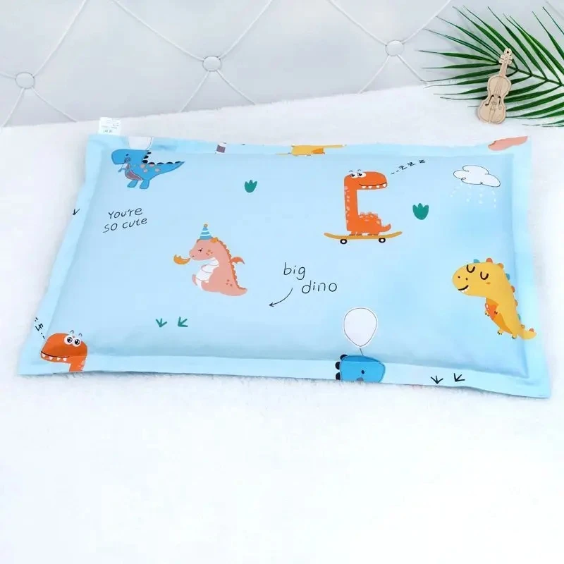 Funda de almohada de algodón de 25x40cm para niños, estilo de dibujos animados para guardería, funda de almohada especial suave y transpirable para bebés de las cuatro estaciones