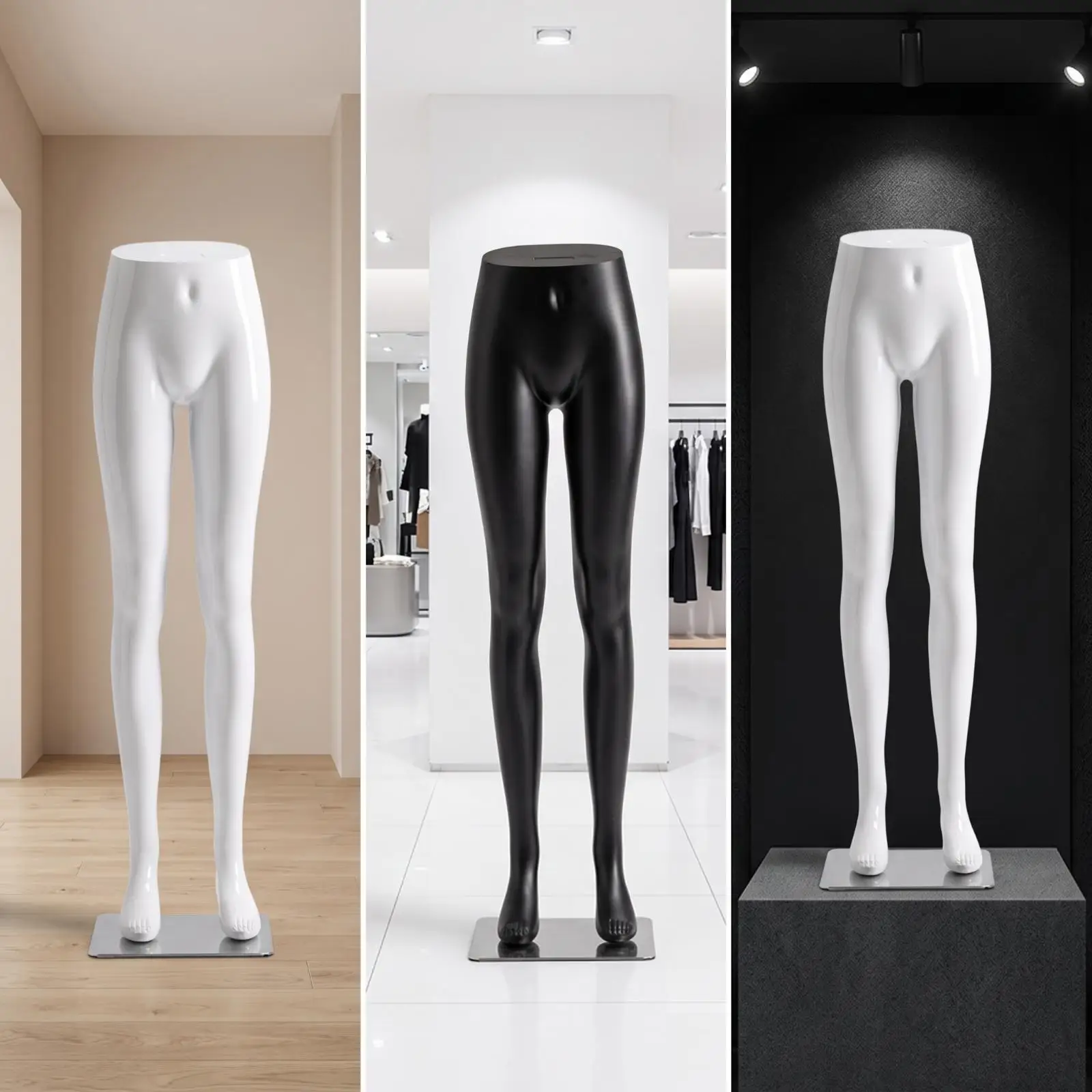 Eye Catching Leg Display Mannequin for Retail Shop Window with Stable Base Perfect for Trousers Shorts and Hosiery