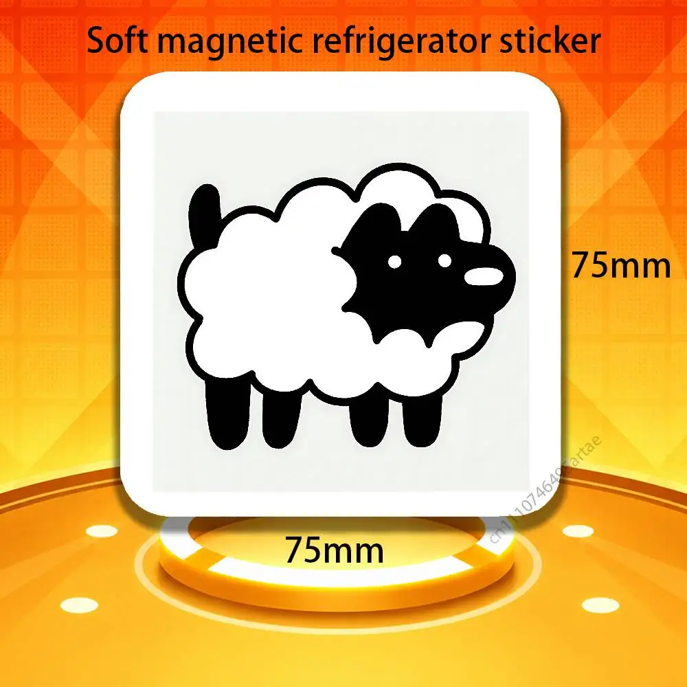 Cute Matsui Art Fridge Magnet Personalized Magnetic Durable Plastic Square Picture Surface Fridge Magnets