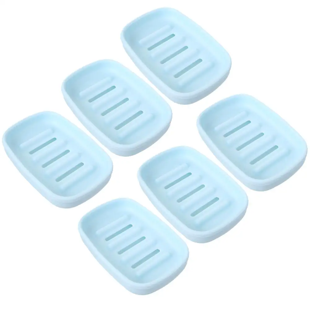 

6 Pcs Soap Box Organizer Bathroom Dish Case Container Travel Household Pp Shower