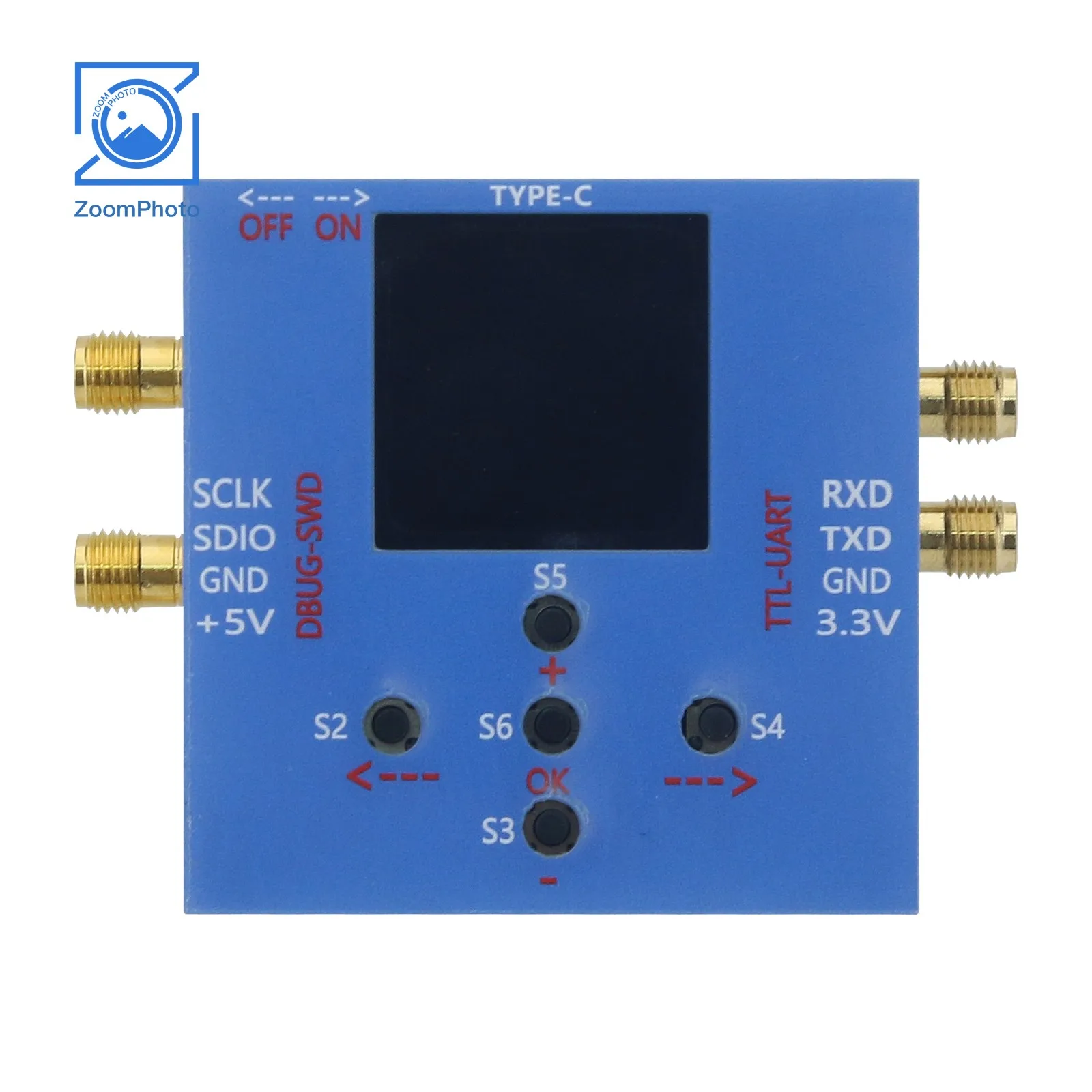 10MHz-19GHz LMX2595 V3 PLL Core Board STM32 Control Board High Frequency Phase Locked Loop with SMA Female Connector