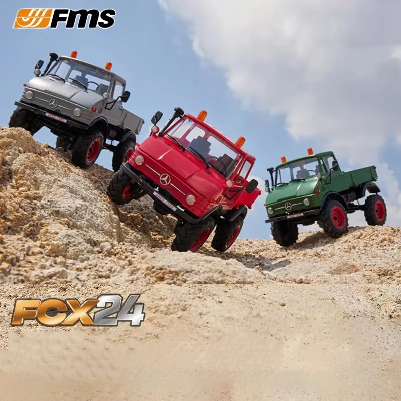 FMS 1/24 FCX24 ユニモグ ラジコン 四輪駆動 シミュレーション オフロード クライミングカー モデル RCカー おもちゃ RTRバージョン