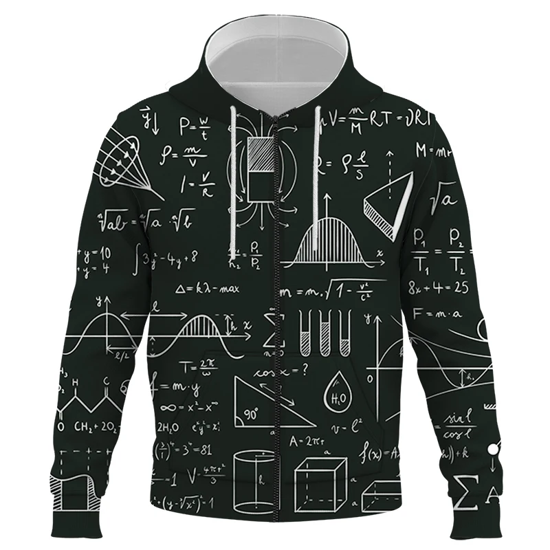 mathematical formula 3D Printed Hoodies Hip Hop fashion Sweatshirt teen Creative hoodie Brand Clothes Pullover Streatwear Tops