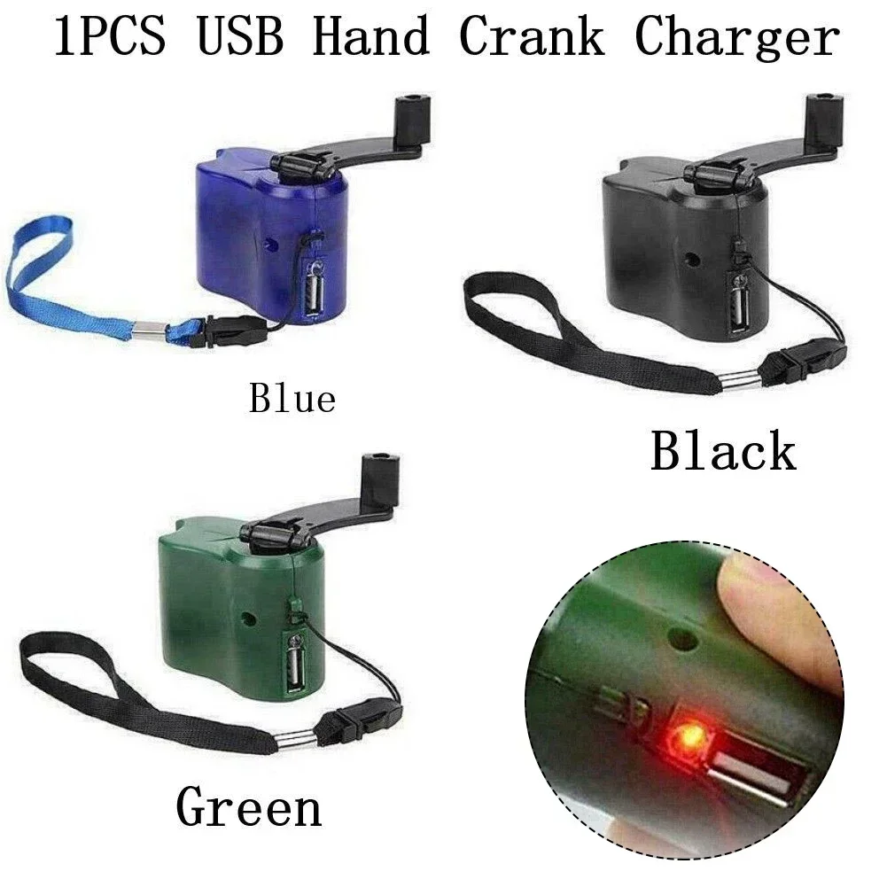 1pc Hand Crank Phone Charger Generator Manual Dynamo Mobile Charge Power Tools Replacement Accessories Spare Parts