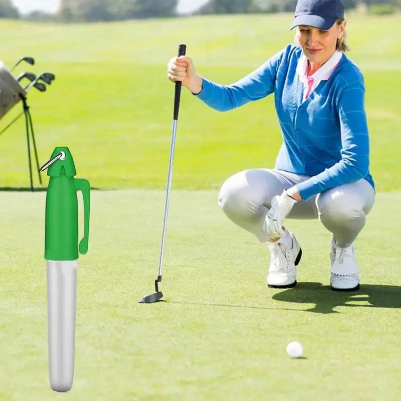 1 Pcs Golf Ball Liner Marker Pen Black Red Blue Green 4 Colours Plastic Waterproof Putter Line Pen Golf Training Accessories