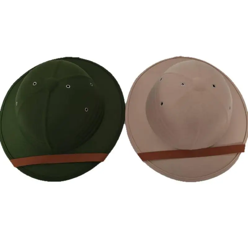 Modischer Vietnamkrieg-Hut für Damen und Herren, Britischer Strohhelm, Sommer-Boater, Bucket-Sonnenhut, Unisex Dschungel-Bergarbeiterkappe – Detail 7
