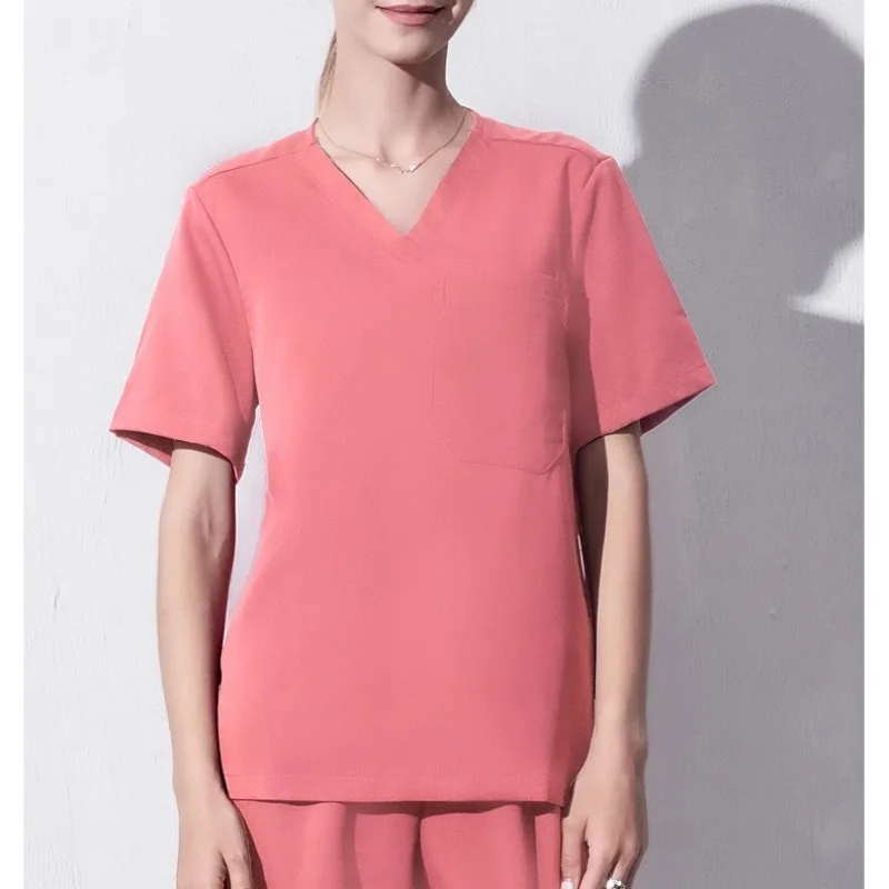 Infermiera medica salone di bellezza abbigliamento da lavoro Scrub clinici Top + pantalone medico infermieristica tunica tuta uniformi chirurgiche