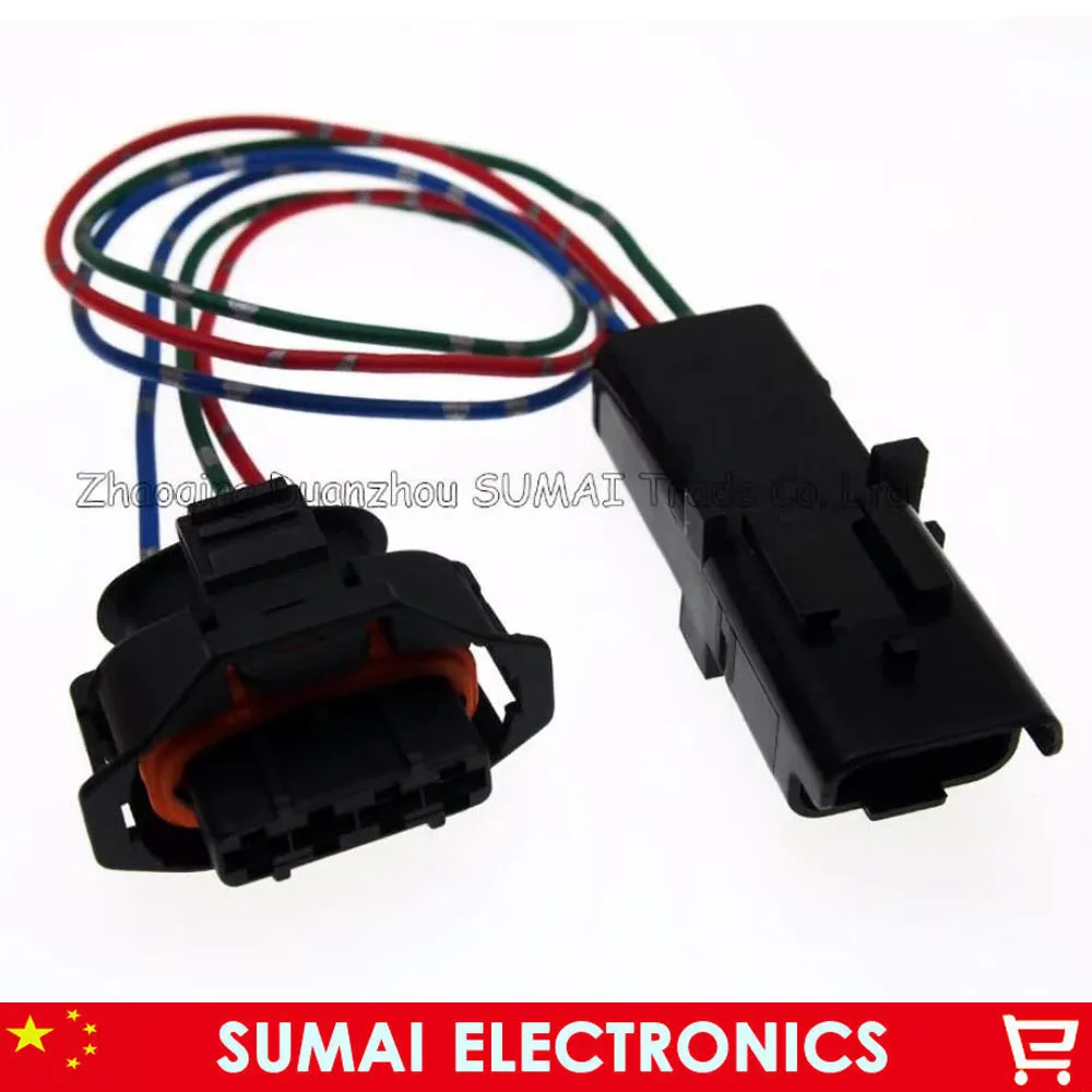 4Pin to 3Pin Auto Senser Plug,Car Modification Connector With 30cm Cable For Bosch and FCI Connectors