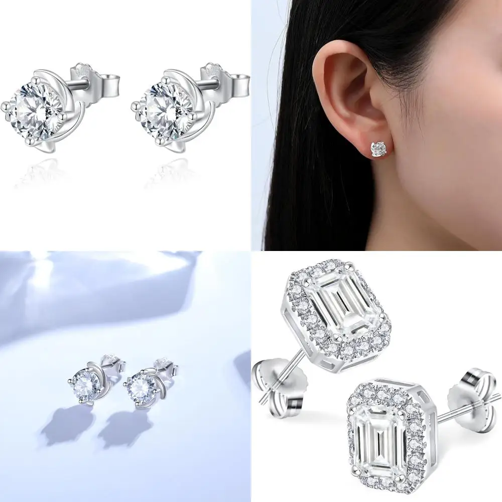 

Изысканные женские серьги изумрудной огранки с муассанитом — элегантный подарочный вариант ювелирных изделий