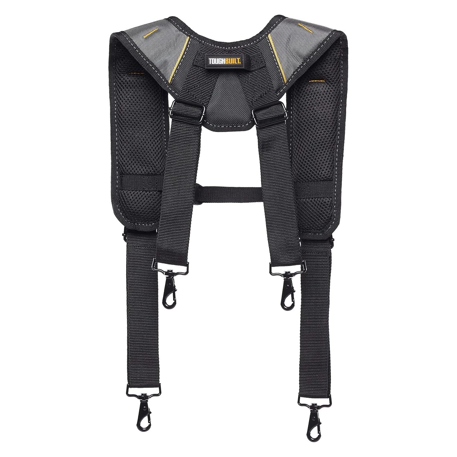 TOUGHBUILT TB-CT-51P Padded Suspenders Universal Construction Shoulder Harness with Four Lumbar Straps Power Tool Accessories