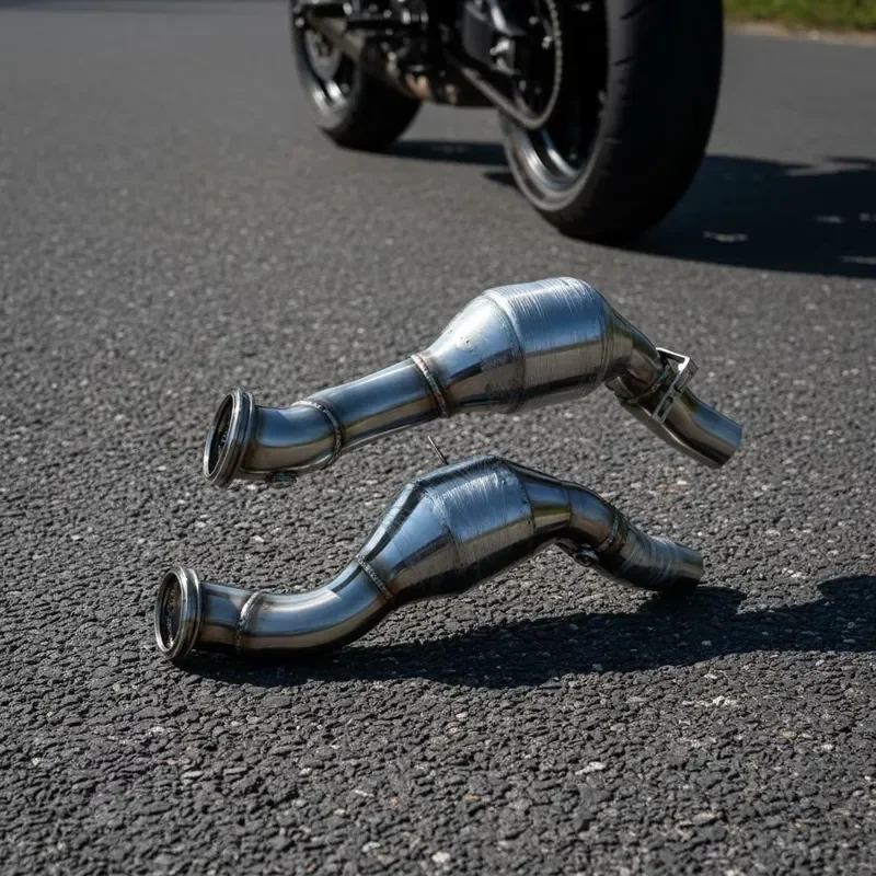 High Flow SUS304 Exhaust Downpipes for Maserati Quattroporte Downpipe
