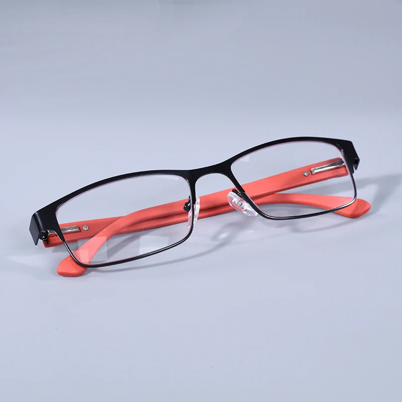 Edelstahl Lesebrille Männer Business Presbyopie Brille Männlich Anti Blau Licht Brillen Frühling Scharnier + 100 + 125 + 150 + 175 – Detail 9