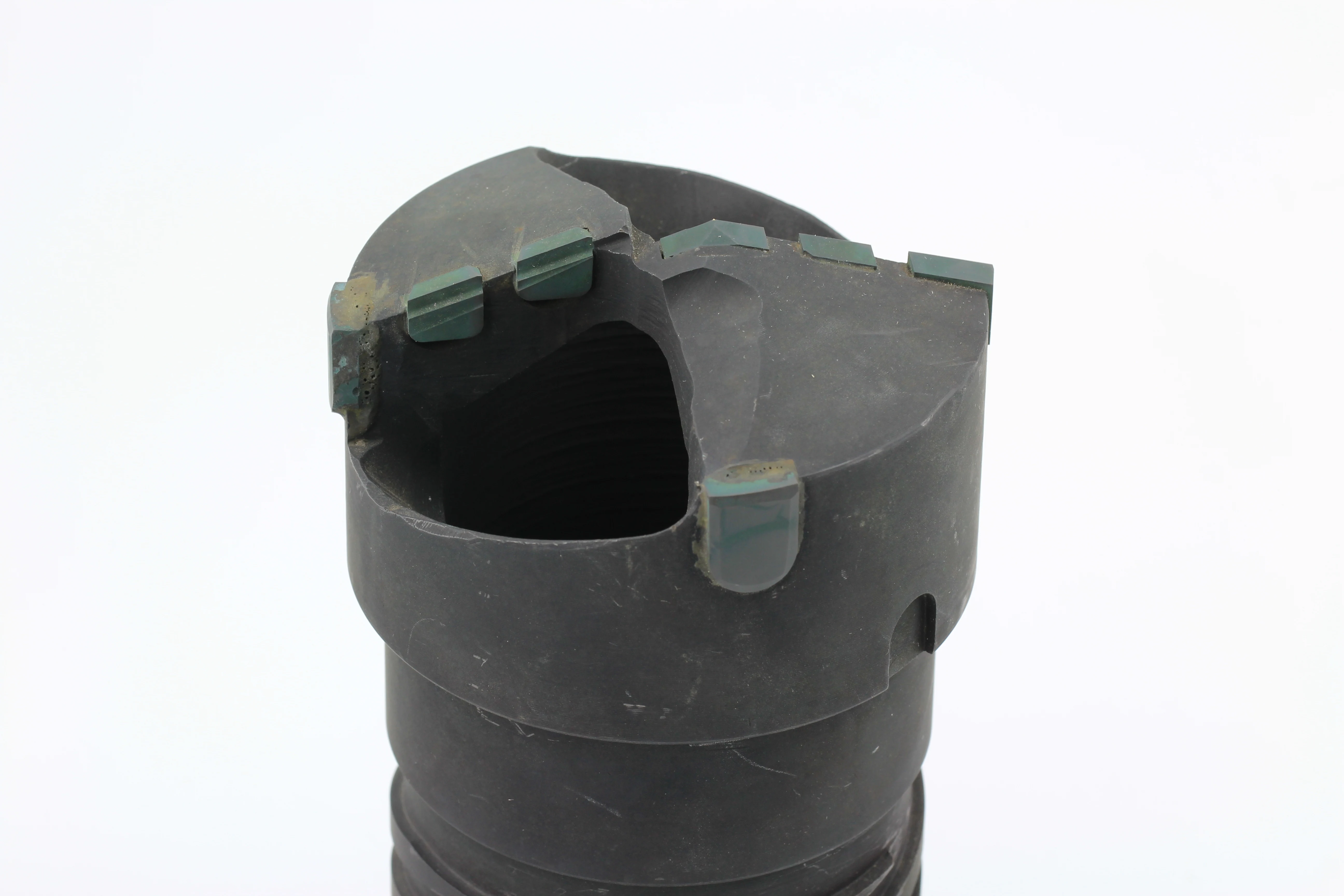 brazed deep hole drilling insert counter bore head