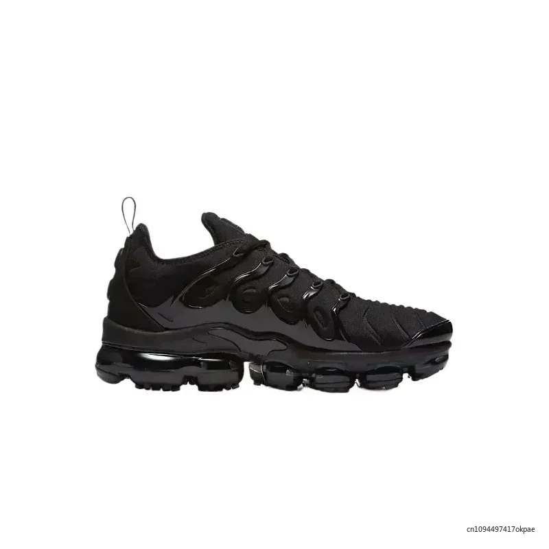 

Nike Air Vapormax Plus TN Triple Black для мужчин и женщин на воздушной подушке, нескользящие амортизирующие универсальные спортивные кроссовки