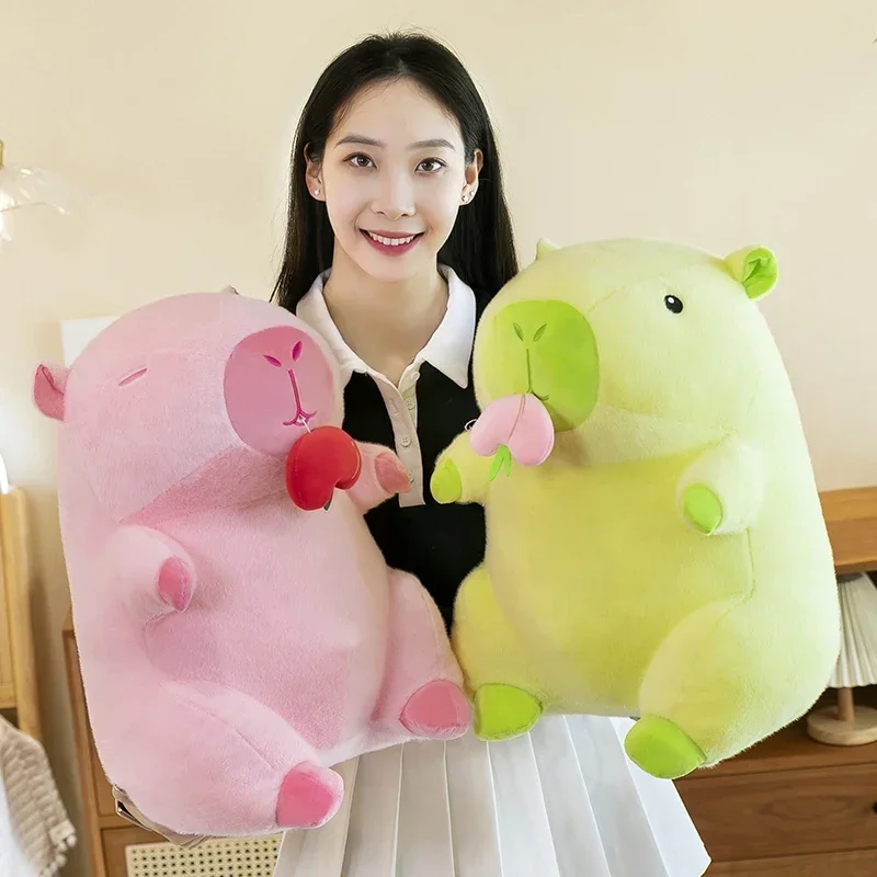 30/40/50cm Kawaii Kapibala Capybara Plush Toys Fruit Series Big Size Capybara Anime Pillow Cute Dolls Guinea Pig Dolls Kids Gift