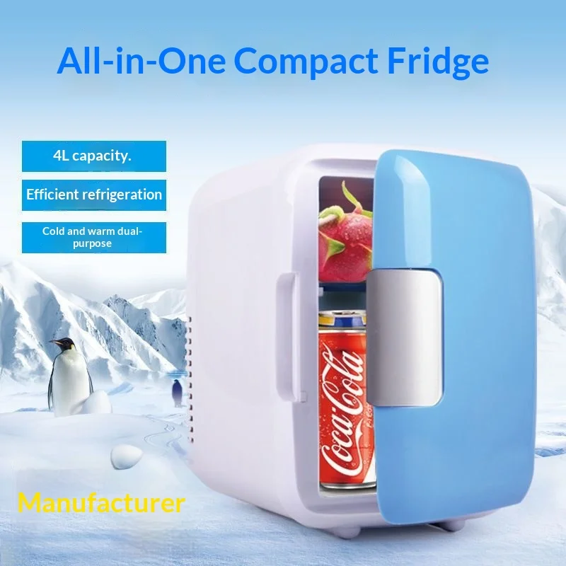 Portable Car Cooling Heating Insulation Refrigerator 8L Auto-Defrost Small Size Wholesale