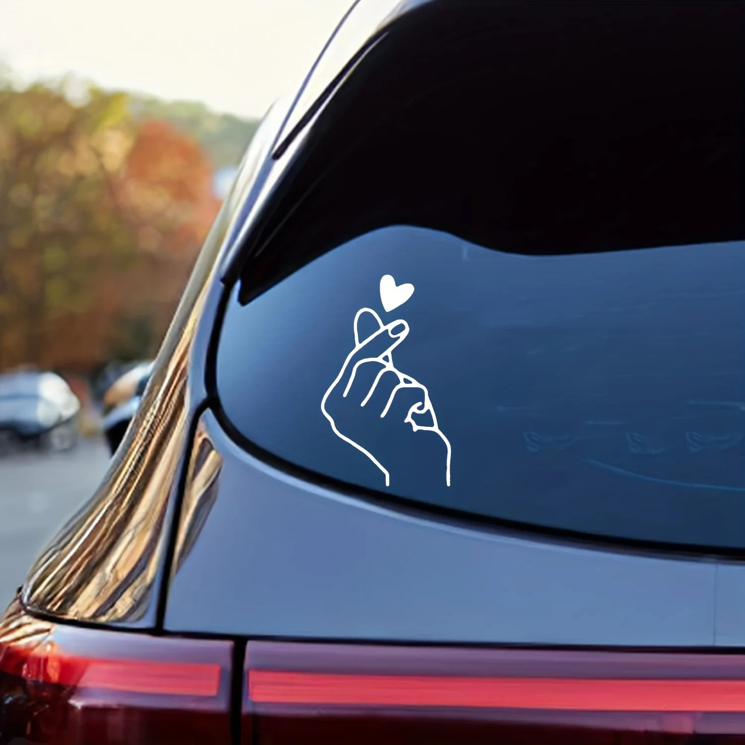 Funny Hand Gesture Sticker 1PC Palm Sign Vinyl Decal Waterproof Black Silver Holographic Car Motorcycle Auto Decor