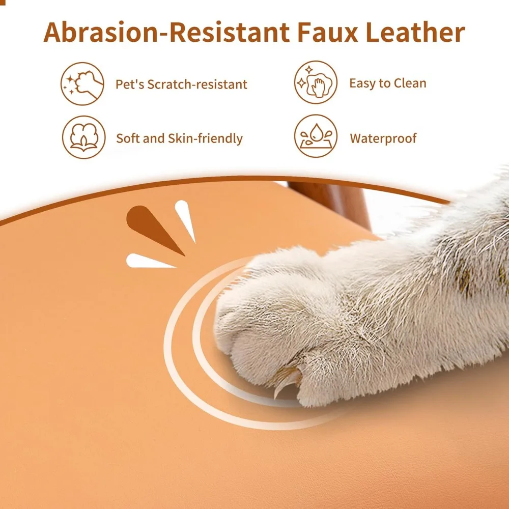 Padded Folding Chairs Set of 2, Durable Faux Leather Cushion, Portable and Assembled, Ideal for Home and Outdoor Use