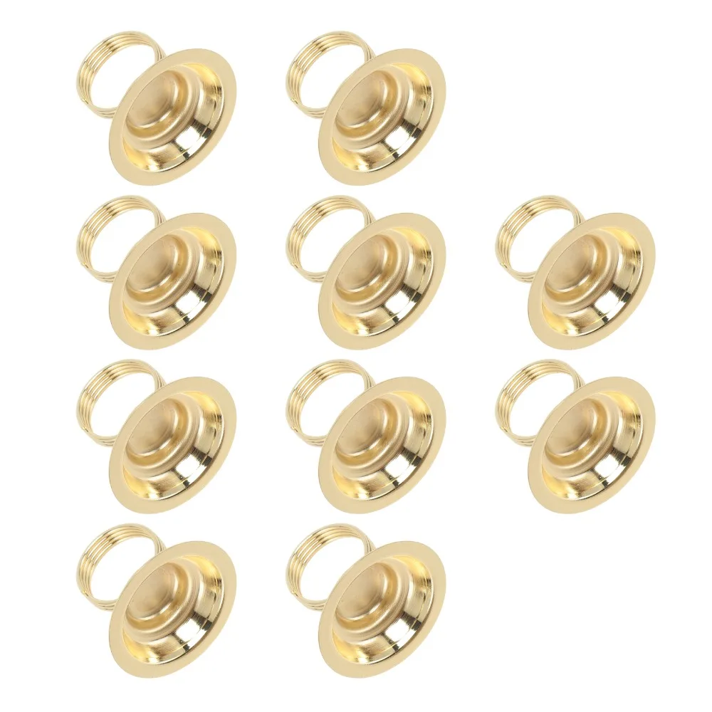 10 Pcs Hemispherical / Tower‑shaped Table Number Holders Stainless Steel Electroplating Wire Picture Holders 5.5*5cm