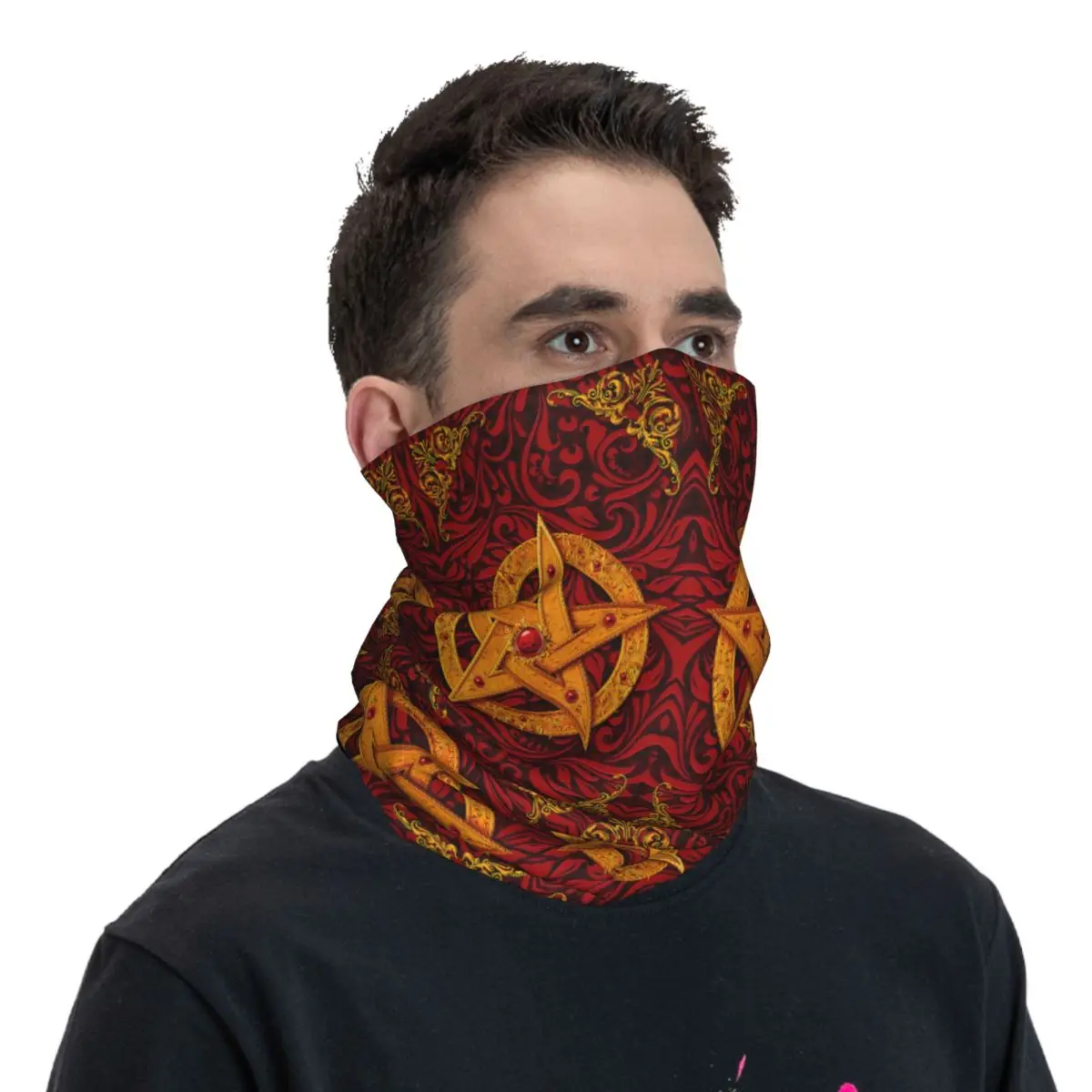 Klassieke Cultuur Sjaal Halsdoek Hals Gezichtsmasker Polyester