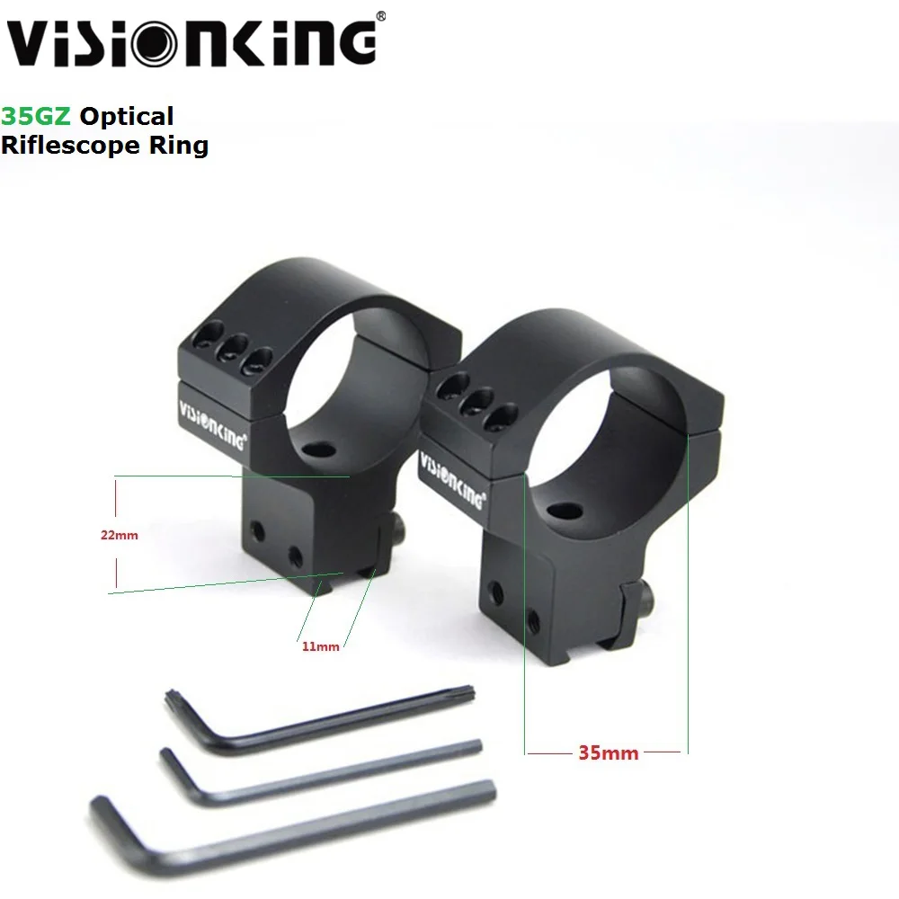 Visionking High Quality Optical Sight Bracket Rifle Scope Rings 35mm Mount Tactical Hunting 11 mm Dovetail High Rings Mount