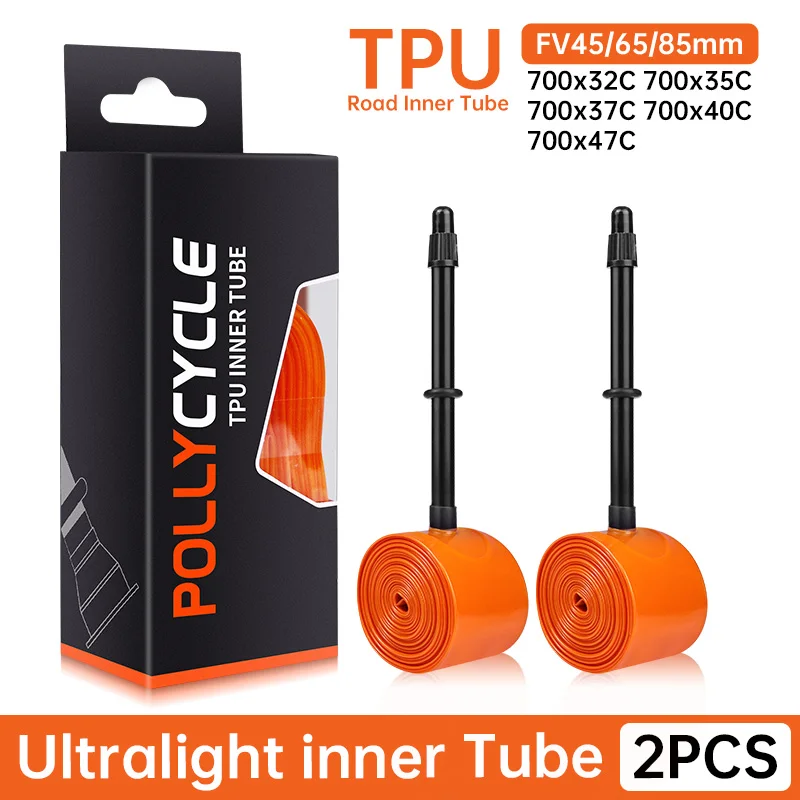 

Gravel Road Bike Off-Road Inner Tube TPU 700x32c 35c 38c 40c Puncture-Resistant MTB Bicycle TPU Inner Tube French Valve45/65mm