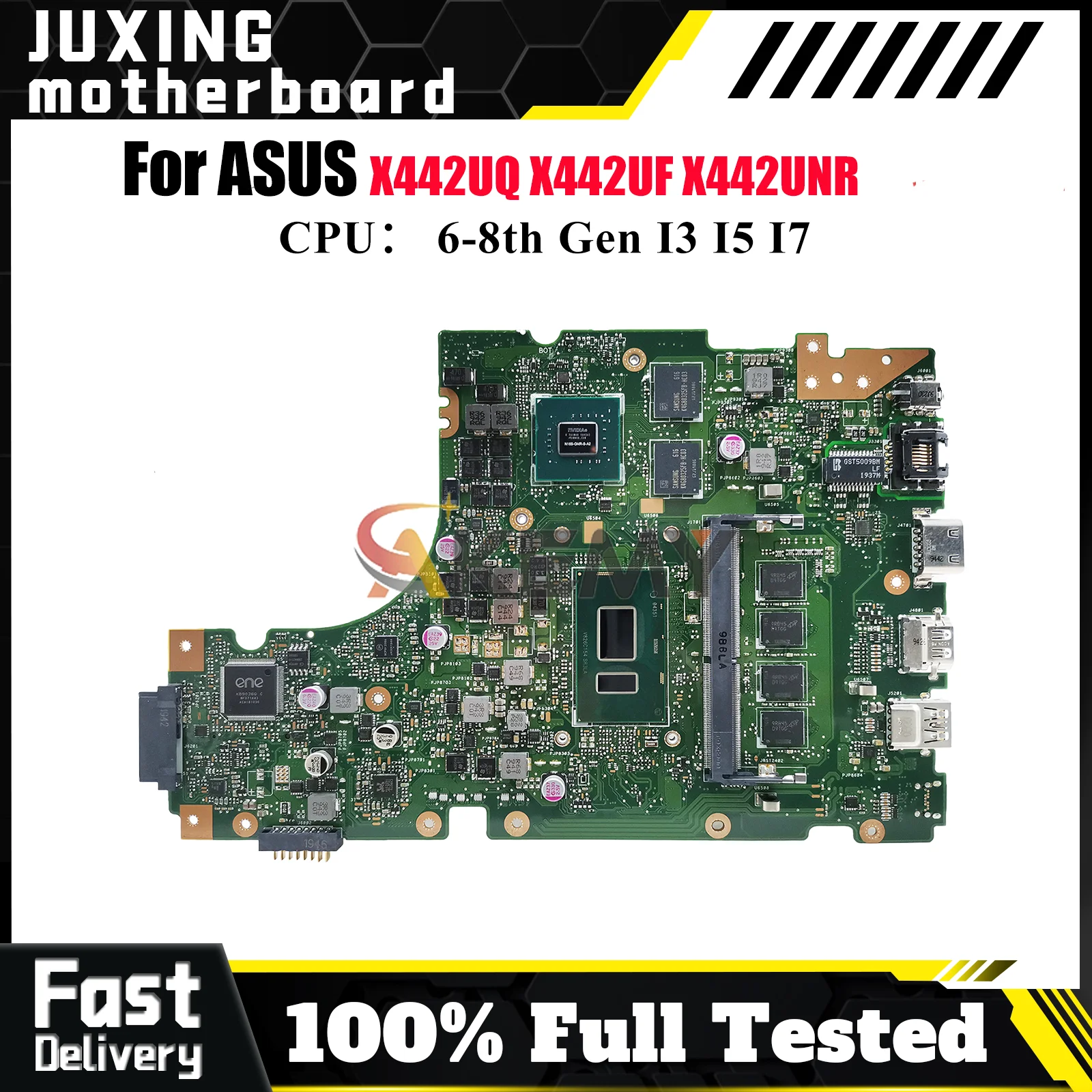 

X442UQ Материнская плата для ноутбука ASUS X442UNR A442U X442UAR X442UQ X442U X442UR R419u X442UF F442U X442URR Материнская плата I3 I5 I7 CPU