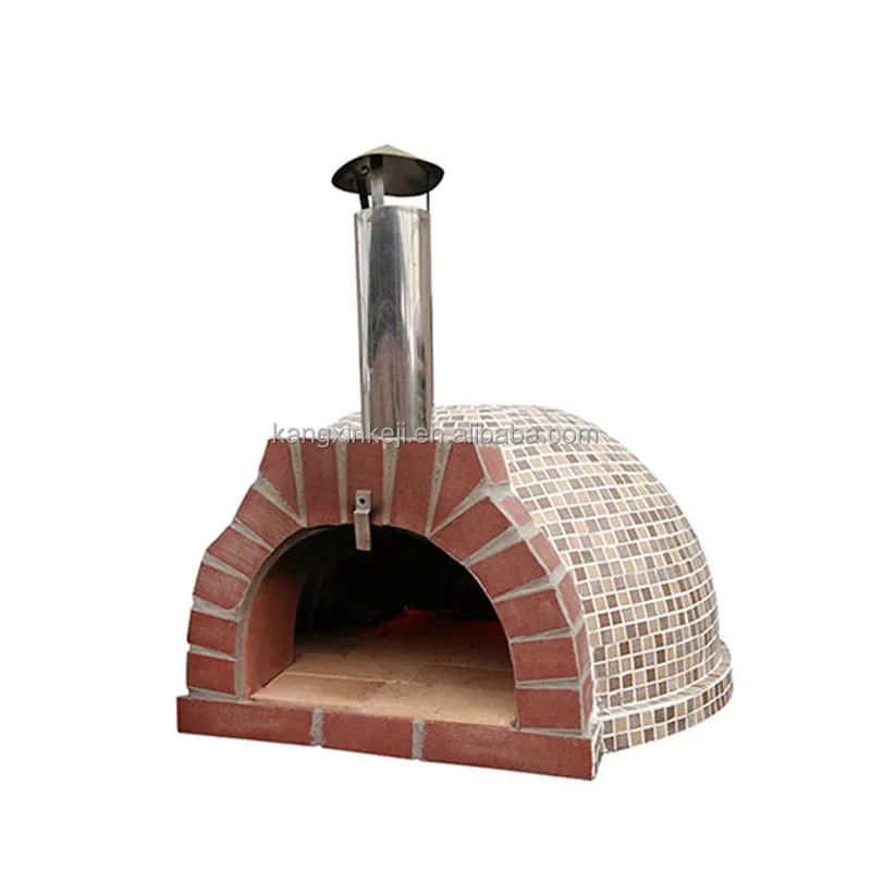 Factory direct outdoor garden Freestanding wood fired clay pizza oven for low price