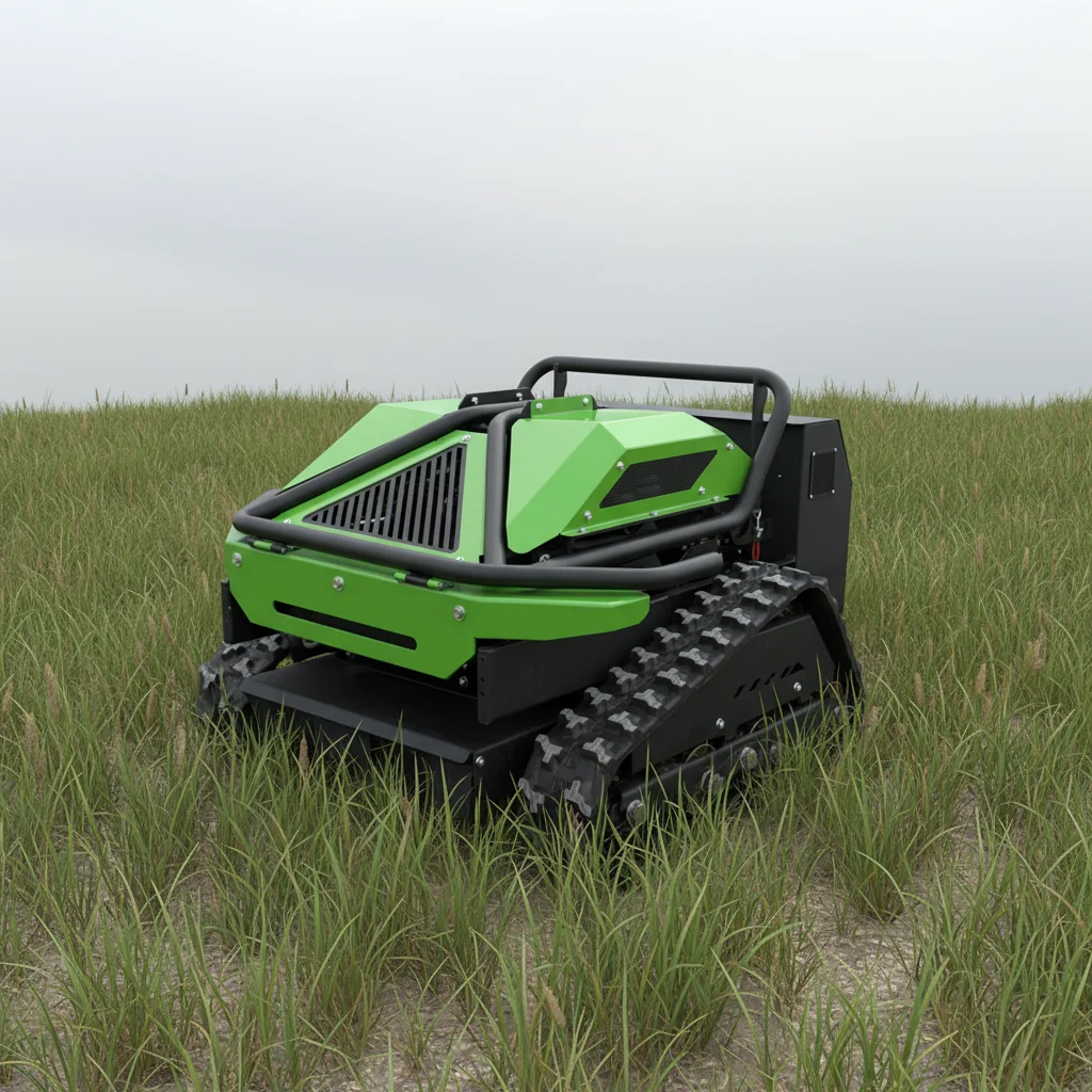 

Customize Remote Control Crawler Lawn Mower 60cm Cutting Width Self Propelled Garden Grass Cutter