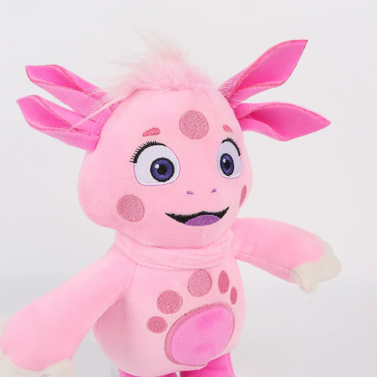 Peluches Moonzy, animales de dibujos animados, dinosaurio Axolotl, peluches, juguetes, pasatiempos, derivados de animación, muñeco de sonrisa suave, regalo para niños