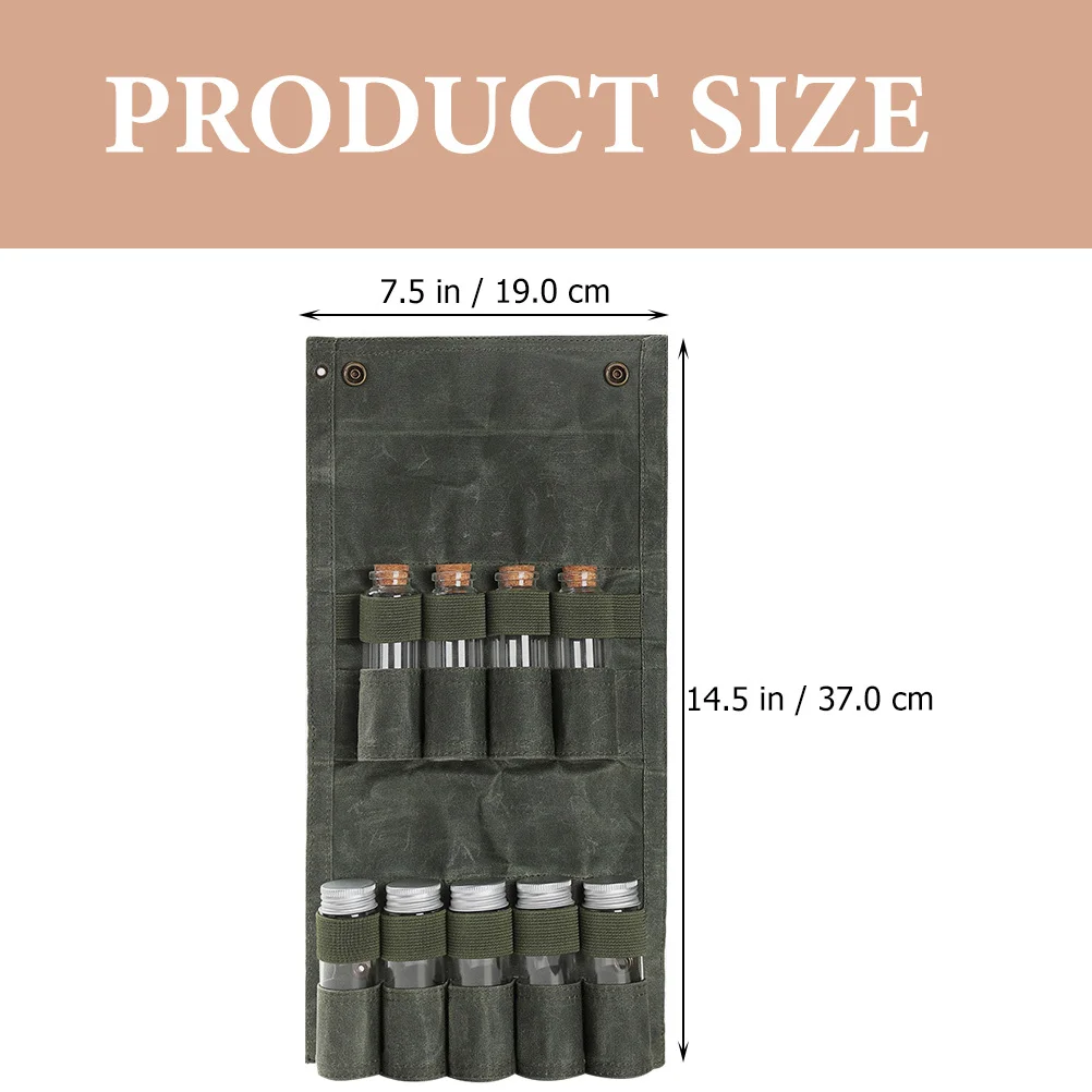 

1Set Outdoor Spice Container Set Portable Travel Spice Holder Kit for Camping Hiking Barbecue Fishing Gardening Survival