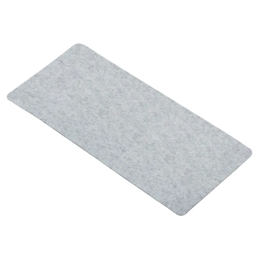 Desk Mat Protector Felt Dual Side Mouse Pad Writing Gray 33x70