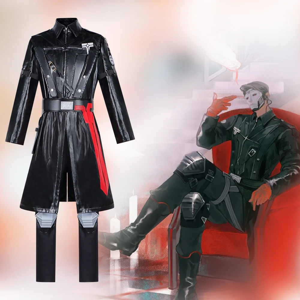 

Anime Game Delta Force The Warden Ghroth Cosplay Costume Uniform Halloween Carnival Costume Party for Women Men