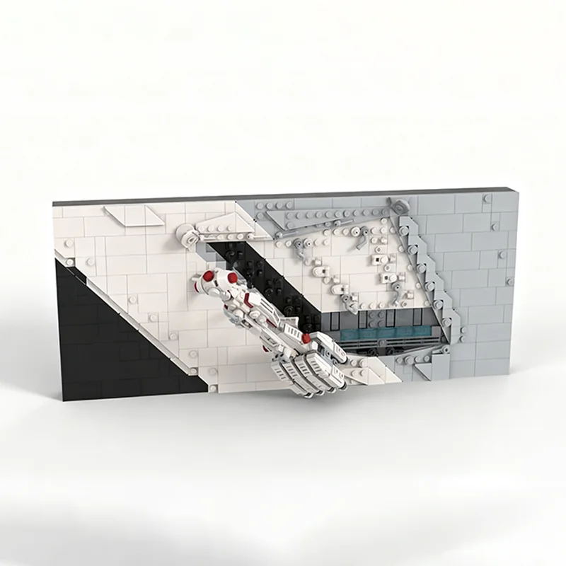 718 قطعة MOC سلسلة المشهد المميز الجزء الأول ستار معركة نموذج اللبنات الهندسة المعمارية هدايا عيد الميلاد لتقوم بها بنفسك فكرة لعبة الطوب عيد ميلاد #3