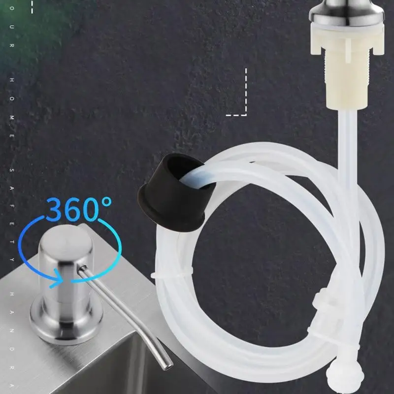 Dispensador de jabón para fregadero de cocina, kit de tubo de extensión, dispensador de jabón debajo del fregadero, extensor de cabezal de salida de bomba