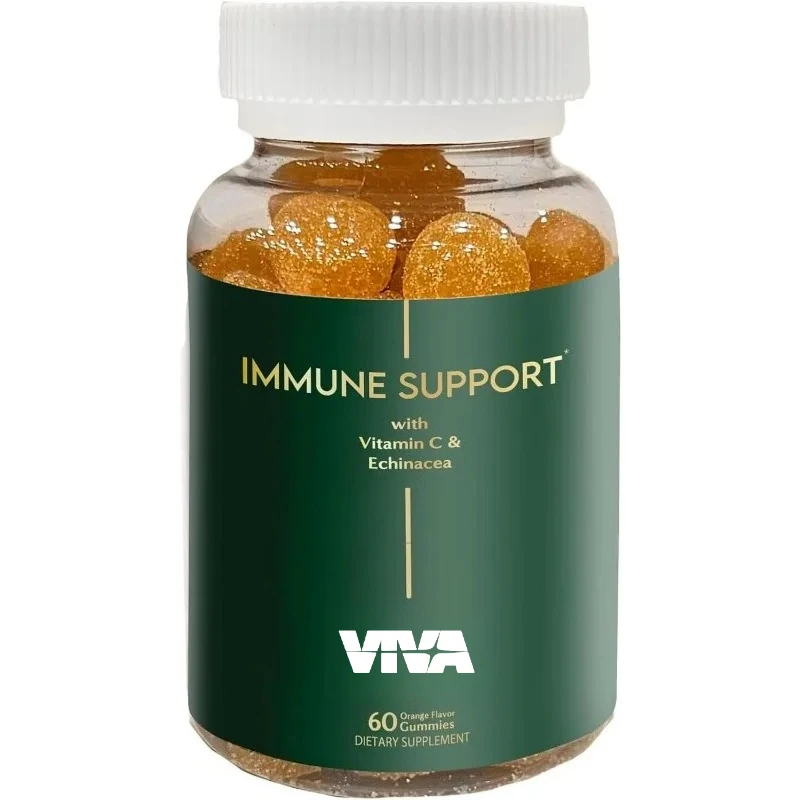 Gominolas de equinácea de zinc y vitamina C - Soporte del sistema de salud - Sin gluten, suplementos naturales para niños y adultos