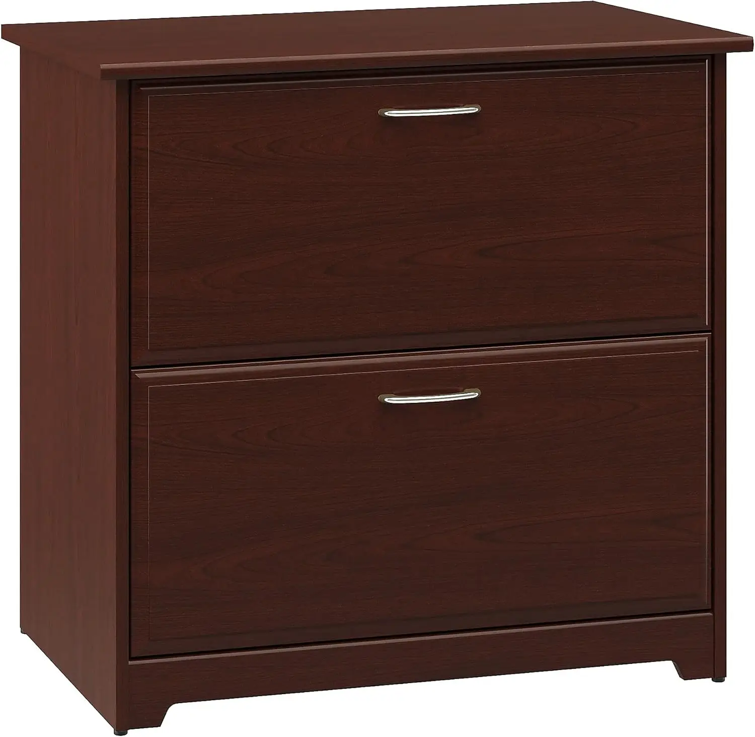 

2 Drawer Lateral File Cabinet in Heather Gray Home Office Chest for Letter Legal and A4-size Document Storage