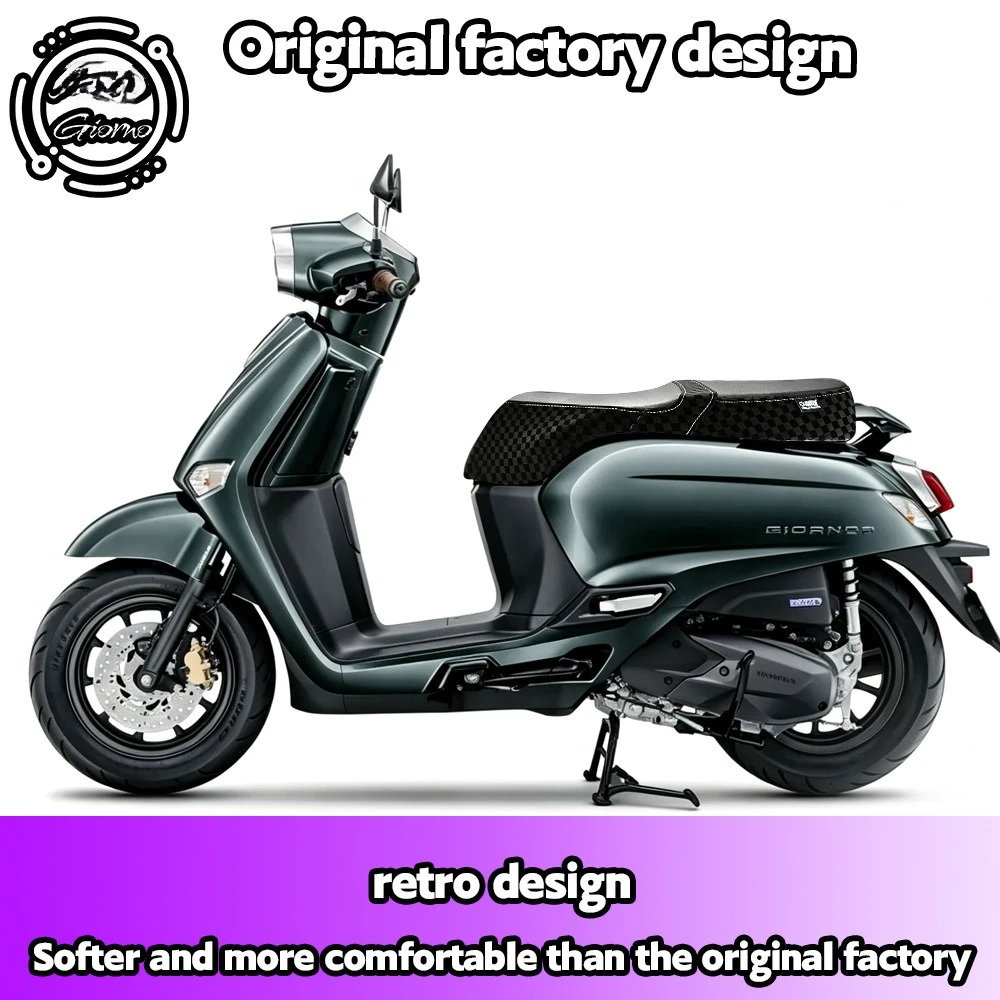 For Honda Giorno125 Motorcycle Seat Cushions Modified Soft Comfortable Retro Waterproof Breathable Seats Backrest Accessories