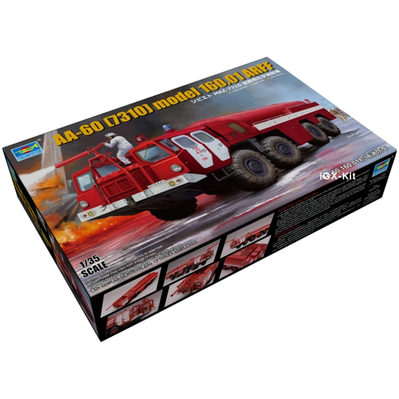 

Trumpeter 01074 1/35 AA-60 (7310) model 160.01 ARFF Airport Fire Truck Child Gift Toy Plastic Assembly Building Model Kit