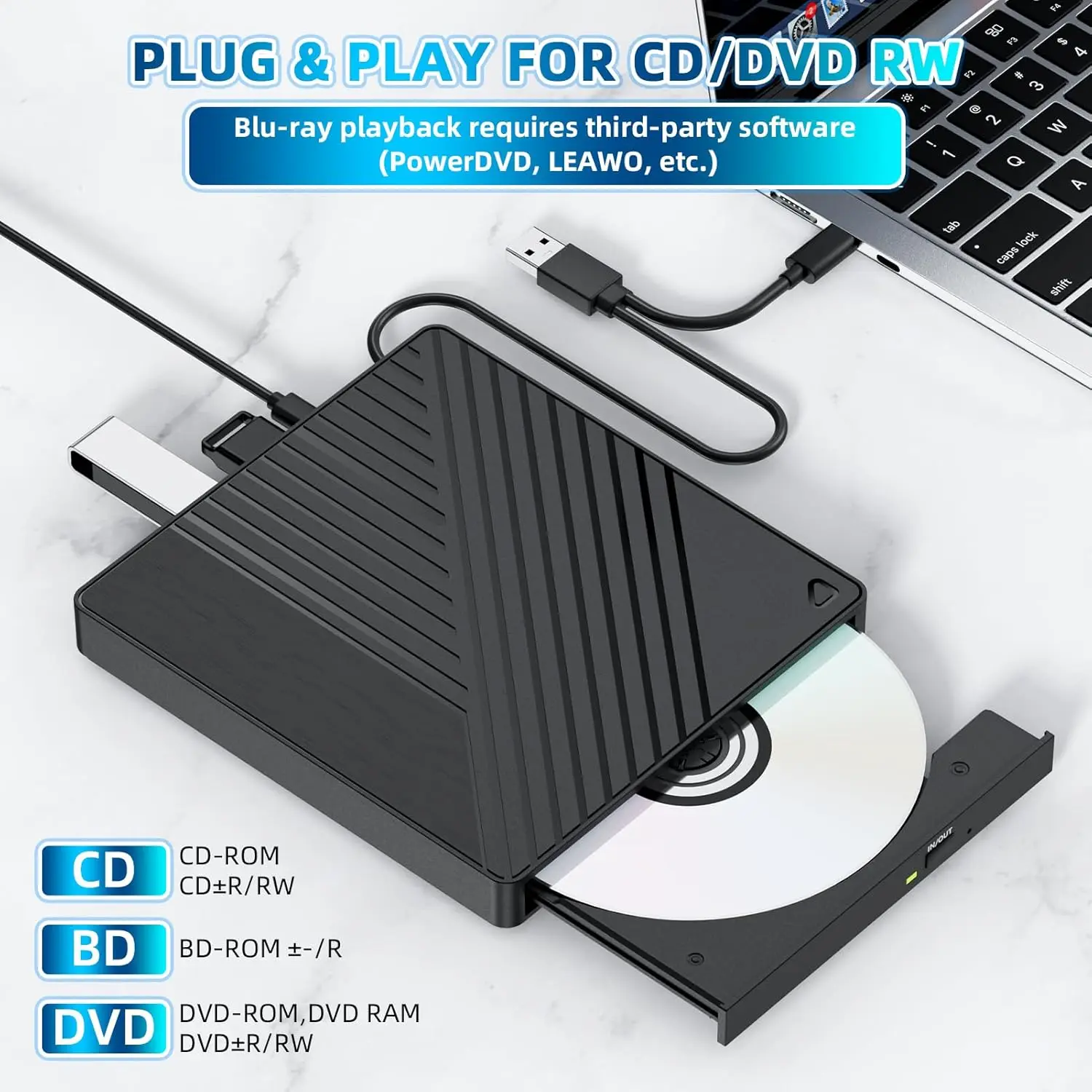5-In-1 External Blu… - image