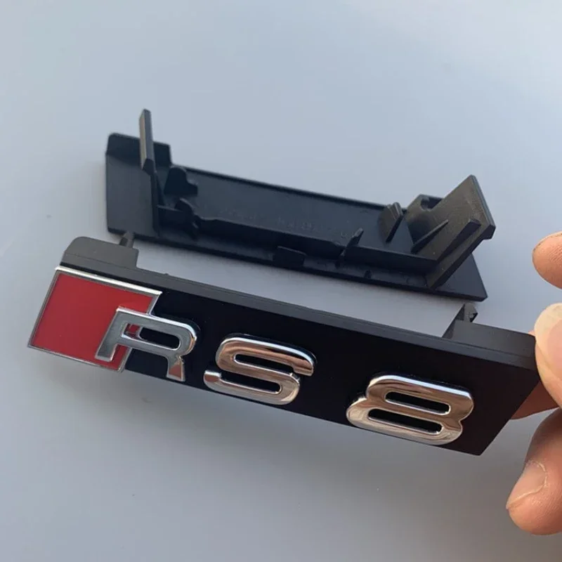 

Car Front Grill Emblem Badge Sticker ABS Decorative Styling For Audi RS3 RS4 RS5 RS6 RS7 SQ3 SQ5 SQ7 Modification Accessories